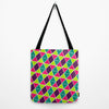 Berry Geo Triangles Tote Bag